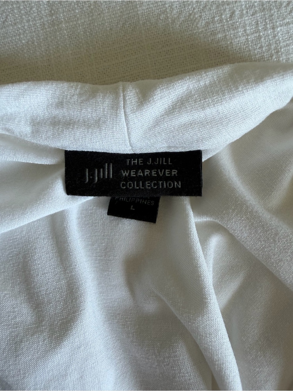 J. Jill Wearever Collection White Wrap -Style Top - Picture 7 of 10